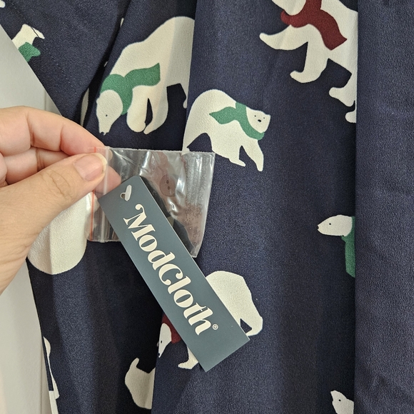 New nwt modcloth shirt top polar bears 2x 2xl - Picture 2 of 4
